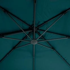 Parasol Décentré Eléa Inclinable Rectangulaire Bleu Canard Hespéride -Ledepot-bailleul Soldes Magasin parasol decentre elea inclinable 3x4 bleu canard hesperide 5