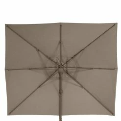 Parasol Décentré Eléa Inclinable Rectangulaire Noisette Hespéride -Ledepot-bailleul Soldes Magasin parasol decentre elea inclinable 3x4 noisette hesperide 3