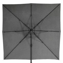 Parasol Décentré Eléa Inclinable Carré Oléfine Anthracite Hespéride -Ledepot-bailleul Soldes Magasin parasol decentre inclinable carre olefine anthracite hesperide 1 2