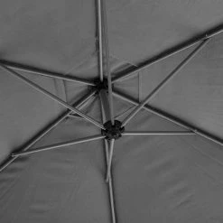 Parasol Décentré Rond Manoa Ardoise Hespéride -Ledepot-bailleul Soldes Magasin parasol decentre rond manoa ardoise hesperide 1 4