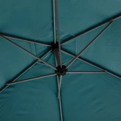 Parasol Décentré Rond Manoa Bleu Canard Hespéride -Ledepot-bailleul Soldes Magasin parasol decentre rond manoa bleu canard hesperide 2