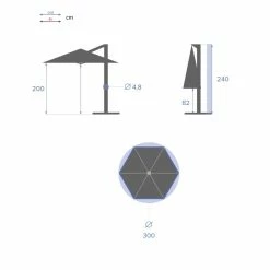Parasol Décentré Rond Manoa Grenade Hespéride 10 Parasol Décentré Rond Manoa Grenade Hespéride -Ledepot-bailleul Soldes Magasin parasol decentre rond manoa grenade hesperide 3