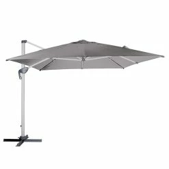 Parasol Déporté Carré Equador Ardoise Hespéride -Ledepot-bailleul Soldes Magasin parasol deporte carre equador ardoise hesperide 1 1