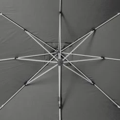 Parasol Déporté Carré Equador Ardoise Hespéride -Ledepot-bailleul Soldes Magasin parasol deporte carre equador ardoise hesperide 1 4