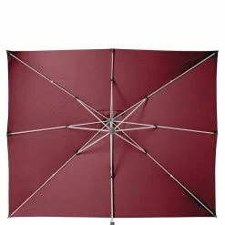 Parasol Déporté Rectangulaire Equador Bordeaux Hespéride -Ledepot-bailleul Soldes Magasin parasol deporte rectangulaire equador bordeaux hesperide 4