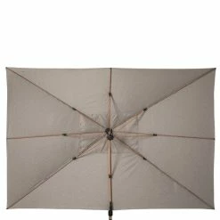 Parasol Déporté Rectangulaire Soly Honey Et Noisette Hespéride -Ledepot-bailleul Soldes Magasin parasol deporte rectangulaire soly honey noisette hesperide 2