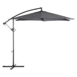 Parasol Déporté Rond Janeiro Ardoise Hespéride -Ledepot-bailleul Soldes Magasin parasol deporte rond janeiro ardoise hesperide 1