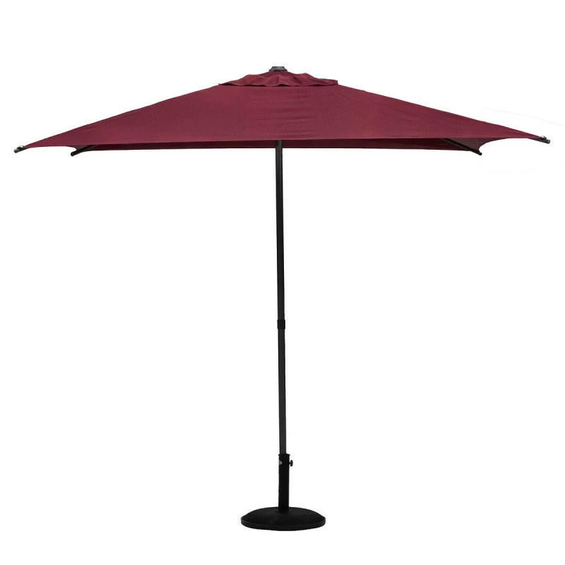 Parasol Droit Carré 2,5x2,5m Soya Bordeaux Hespéride 4 Parasol Droit Carré 2,5x2,5m Soya Bordeaux Hespéride – Image 2