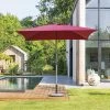 Parasol Droit Carré 2,5x2,5m Soya Bordeaux Hespéride -Ledepot-bailleul Soldes Magasin parasol droit carre 25x25m soya bordeaux hesperide