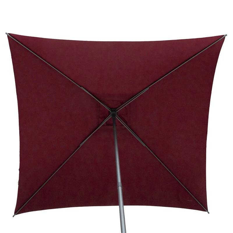 Parasol Droit Carré 2,5x2,5m Soya Bordeaux Hespéride 6 Parasol Droit Carré 2,5x2,5m Soya Bordeaux Hespéride – Image 4