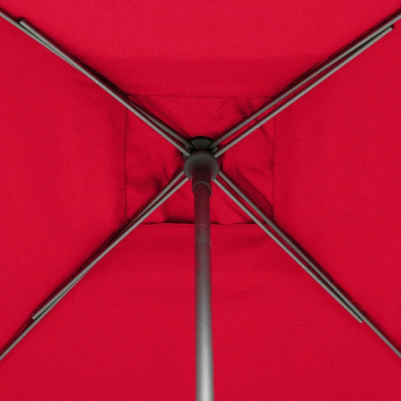 Parasol Droit Carré 2,5x2,5m Soya Grenade Hespéride 8 Parasol Droit Carré 2,5x2,5m Soya Grenade Hespéride – Image 6