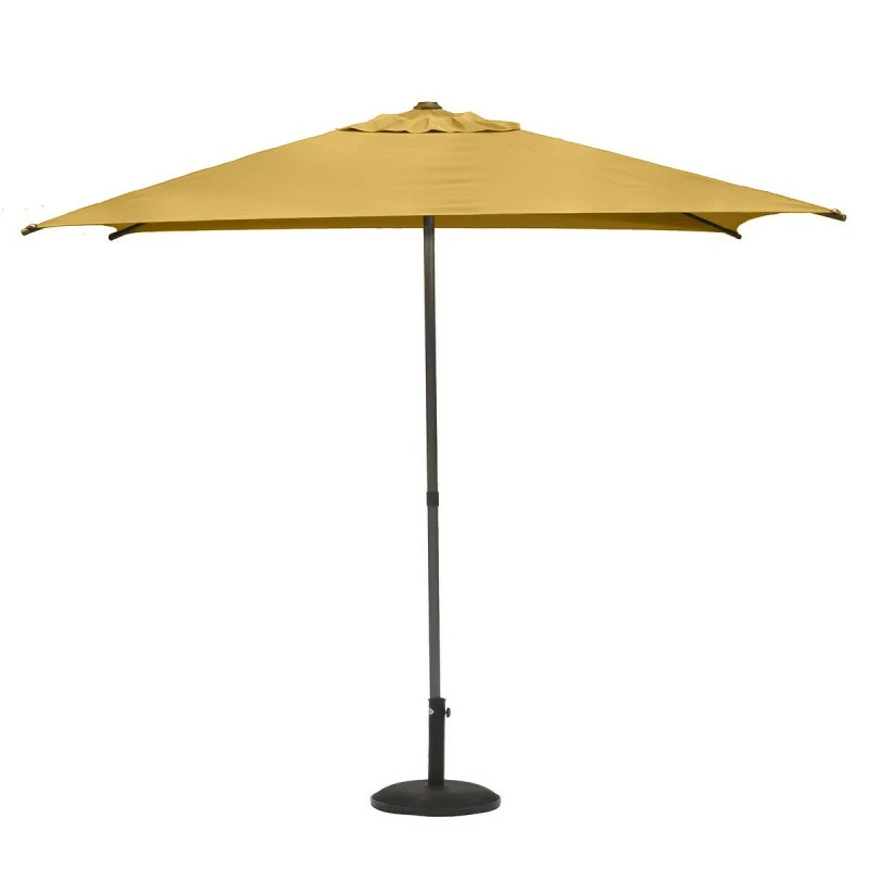 Parasol Droit Carré 2,5x2,5m Soya Jaune Moutarde Hespéride 4 Parasol Droit Carré 2,5x2,5m Soya Jaune Moutarde Hespéride – Image 2