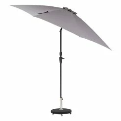 Parasol Droit Rond 2,7m Sisko Ardoise Hespéride -Ledepot-bailleul Soldes Magasin parasol droit rond 27m sisko ardoise hesperide 1 2