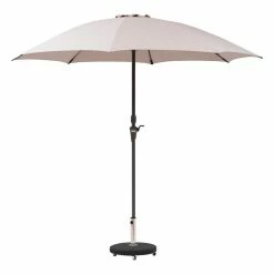 Parasol Droit Rond 2,7m Sisko Taupe Hespéride -Ledepot-bailleul Soldes Magasin parasol droit rond 27m sisko taupe hesperide 1