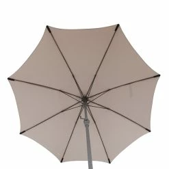 Parasol Droit Rond 2,7m Sisko Taupe Hespéride -Ledepot-bailleul Soldes Magasin parasol droit rond 27m sisko taupe hesperide 3