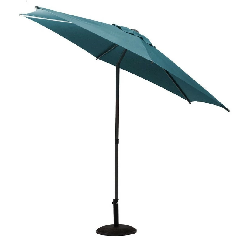 Parasol Droit Rond 2,7m Soya Bleu Canard Hespéride 5 Parasol Droit Rond 2,7m Soya Bleu Canard Hespéride – Image 3