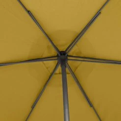 Parasol Droit Rond 2,7m Soya Jaune Moutarde Hespéride -Ledepot-bailleul Soldes Magasin parasol droit rond 27m soya jaune moutarde hesperide 3