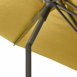 Parasol Droit Rond 2,7m Soya Jaune Moutarde Hespéride -Ledepot-bailleul Soldes Magasin parasol droit rond 27m soya jaune moutarde hesperide 5