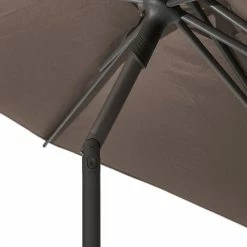 Parasol Droit Rond 2,7m Soya Taupe Hespéride -Ledepot-bailleul Soldes Magasin parasol droit rond 27m soya taupe hesperide 5