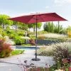 Parasol Mat Central 2x3 M Loompa Bordeaux Hespéride -Ledepot-bailleul Soldes Magasin parasol mat central 2x3 m loompa bordeaux hesperide