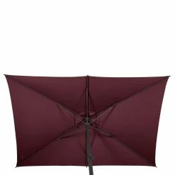 Parasol Mat Central 2x3 M Loompa Bordeaux Hespéride -Ledepot-bailleul Soldes Magasin parasol mat central 2x3 m loompa bordeaux hesperide 4