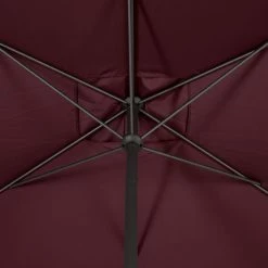 Parasol Mat Central 2x3 M Loompa Bordeaux Hespéride -Ledepot-bailleul Soldes Magasin parasol mat central 2x3 m loompa bordeaux hesperide 5