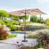 Parasol Mat Central 2x3 M Loompa Taupe Hespéride -Ledepot-bailleul Soldes Magasin parasol mat central 2x3 m loompa taupe hesperide