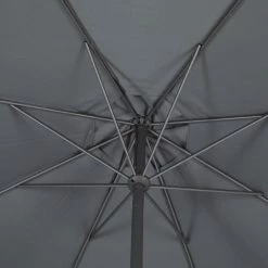 Parasol Mat Central Rond 3m Loompa Ardoise Hespéride -Ledepot-bailleul Soldes Magasin parasol mat central rond 3 loompa ardoise hesperide 4