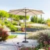 Parasol Mat Central Rond 3m Loompa Taupe Hespéride -Ledepot-bailleul Soldes Magasin parasol mat central rond 3 loompa taupe hesperide