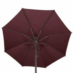 Parasol Mat Central Rond 3m Loompa Bordeaux Hespéride 12 Parasol Mat Central Rond 3m Loompa Bordeaux Hespéride -Ledepot-bailleul Soldes Magasin parasol mat central rond 3m loompa bordeaux hesperide 3