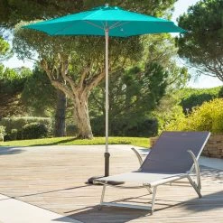 Parasol Rond 2,3m Anzio émeraude Hespéride