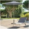 Parasol Rond 2,3m Anzio Ardoise Hespéride -Ledepot-bailleul Soldes Magasin parasol rond anzio hesperide ardoise