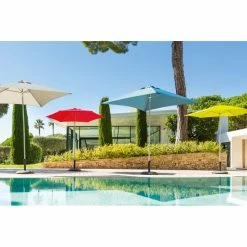 Parasol Rond 2,3m Anzio Taupe Hespéride -Ledepot-bailleul Soldes Magasin parasol rond anzio hesperide taupe 5