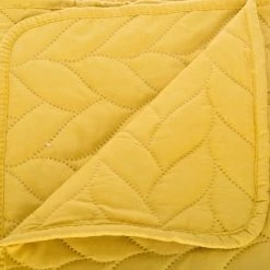 PARURE LIT 2 P. TRESSES DESSUS LIT 2 TAIES OCRE ATMOSPHERA -Ledepot-bailleul Soldes Magasin parure lit 2 p tresses dessus lit 2 taies ocre atmosphera 4