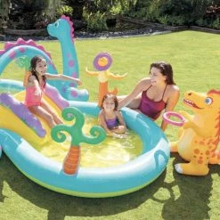 Pataugeoire Aire De Jeu Dinoland Intex -Ledepot-bailleul Soldes Magasin pataugeoire aire de jeu dinoland intex 2