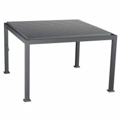 Pergola Carrée 3,6x3,6m Evora Graphite Hespéride 8 Pergola Carrée 3,6x3,6m Evora Graphite Hespéride -Ledepot-bailleul Soldes Magasin pergola carree 36x36m evora graphite hesperide 2