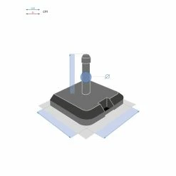 Pied De Parasol à Roulettes Opaneo 39kg Hespéride -Ledepot-bailleul Soldes Magasin pied de parasol a roulettes opaneo 39kg hesperide 4