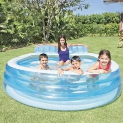 Piscine Familiale Avec Banquette Intégrée Intex -Ledepot-bailleul Soldes Magasin piscine familiale avec banquette integree intex 1