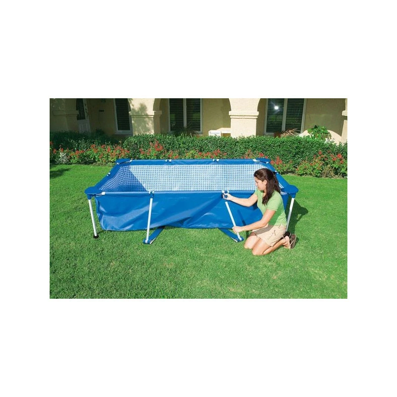 Piscine Tubulaire Rectangle 2,60 X 1,60 X 0,65 M Intex 4 Piscine Tubulaire Rectangle 2,60 X 1,60 X 0,65 M Intex – Image 2