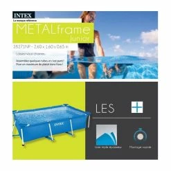Piscine Tubulaire Rectangle 2,60 X 1,60 X 0,65 M Intex 8 Piscine Tubulaire Rectangle 2,60 X 1,60 X 0,65 M Intex -Ledepot-bailleul Soldes Magasin piscine tubulaire rectangle 260 x 160 x 065 m intex 2