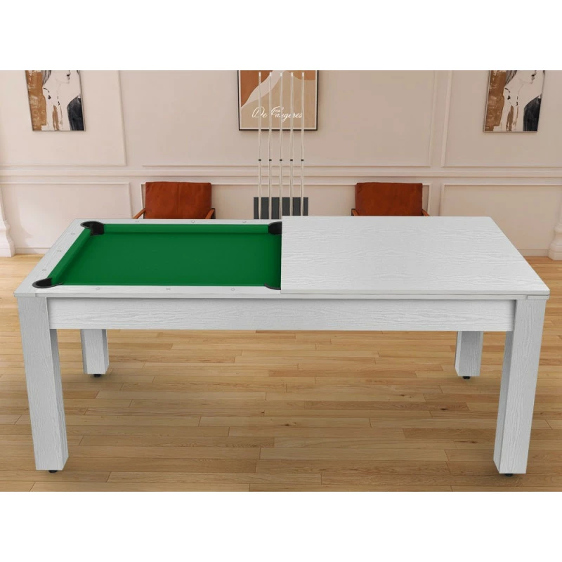 Plateau Dinatoire Pour Billard Convertible Arizona Blanc Boisé 4 Plateau Dinatoire Pour Billard Convertible Arizona Blanc Boisé – Image 2