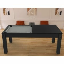 Plateau Dinatoire Pour Billard Convertible Arizona Noir Grainé -Ledepot-bailleul Soldes Magasin plateau dinatoire pour billard convertible arizona noir graine 2