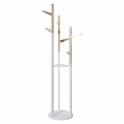 ATMOSPHERA Porte Manteaux En Bois Pour Enfant Naturel Blanc