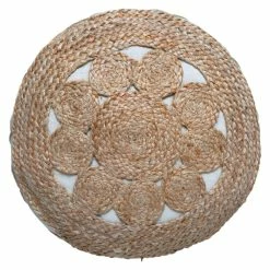 Pouf En Jute Ajouré 43x18 Atmosphera -Ledepot-bailleul Soldes Magasin pouf en jute ajoure 43x18 atmosphera 4