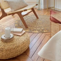 Pouf Wond Tressage Naturel D55 Atmosphera -Ledepot-bailleul Soldes Magasin pouf wond tressage naturel d55 atmosphera 1