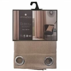 Rideau Isolant Tim Lin 140x260 Atmosphera -Ledepot-bailleul Soldes Magasin rideau isolant tim lin 140x260 atmosphe 2