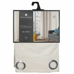 Rideau Ivoire Lilou 140x260 Atmosphera -Ledepot-bailleul Soldes Magasin rideau ivoir lilou 140x260 atmosphera 3