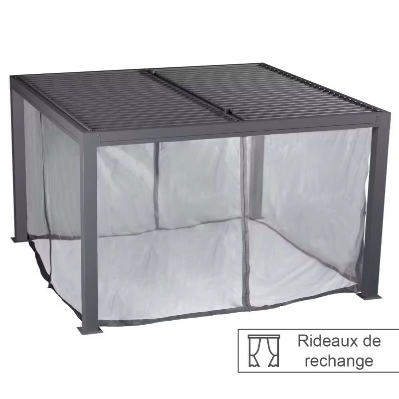 Rideaux Moustiquaires Pour Tonnelle Majaé 3,6x3,6 M Hespéride 3 Rideaux Moustiquaires Pour Tonnelle Majaé 3,6x3,6 M Hespéride