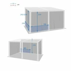 Rideaux Opaques Pour Tonnelle 4x3 M Avila Hespéride -Ledepot-bailleul Soldes Magasin rideaux opaques pour tonnelle 4x3 m avila hesperide 2
