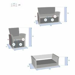Salon Bora-bora Terre Ombre 4 Places Hespéride -Ledepot-bailleul Soldes Magasin salon bora bora terre ombre 4 places hesperide 3